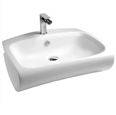 Раковина Artceram Hi Line подвесная отверстия для смесителя одно цвет белый HIL004 01 00