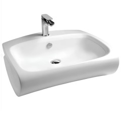 Раковина Artceram Hi Line подвесная отверстия для смесителя одно цвет белый HIL004 01 00