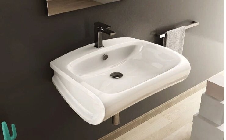 Раковина Artceram Hi Line подвесная отверстия для смесителя одно цвет белый HIL004 01 00