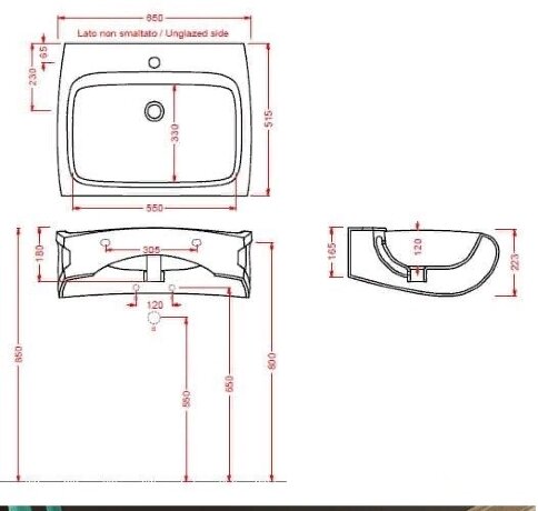 Раковина Artceram Hi Line подвесная отверстия для смесителя одно цвет белый HIL004 01 00