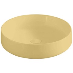 Раковина Artceram Cognac Quadro накладная без отверстий цвет Zync yellow COL002 12 00