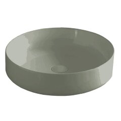 Раковина Artceram Cognac Quadro накладная без отверстий цвет Grey Olive COL002 15 00