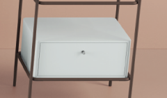 Ящик выдвижной Artceram Fuori Scala деревянный для металлической консоли цвет белый матовый ACM040 05