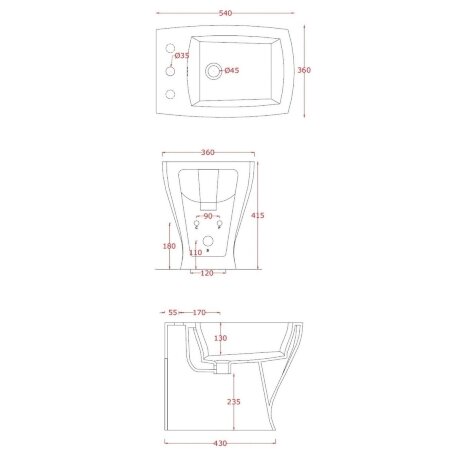 Биде Artceram Jazz напольное с одним отверстием цвет белый JZB002 01 00