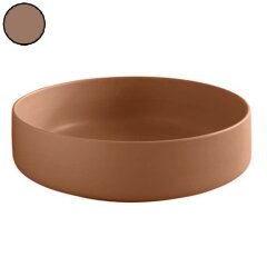 Раковина Artceram Cognac Quadro накладная без отверстий цвет Brown tortora COL002 40 00