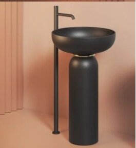 Раковина Artceram Jolie накладная/для пьедестала цвет черный матовый JOL001 17 00