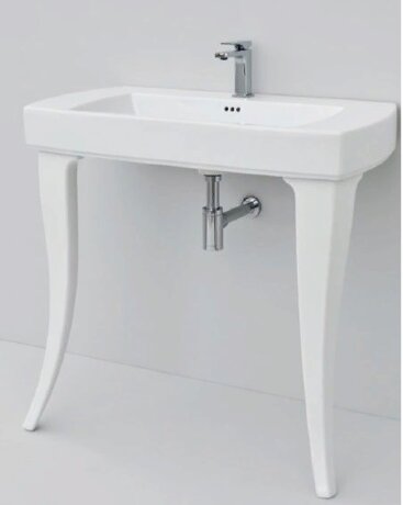 Раковина Artceram Jazz на ножки с одним отверстием цвет белый JZL001 01 00