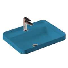 Раковина ArtCeram Fuori Scala встраиваемая с одним отверстием цвет avio TFL0343800