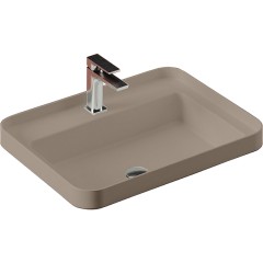 Раковина Artceram Fuori Scala встраиваемая сверху/накладная на консоль с одним отверстием цвет Brown matera TFL034 41 00