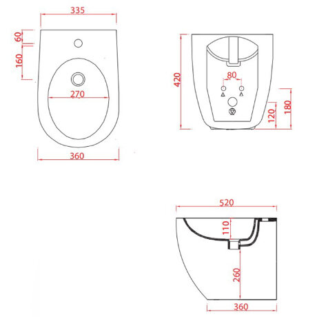 Биде Artceram File 2.0 напольное с одним отверстием цвет blue sapphire FLB002 16 00