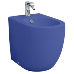 Биде Artceram File 2.0 напольное с одним отверстием цвет blue sapphire FLB002 16 00