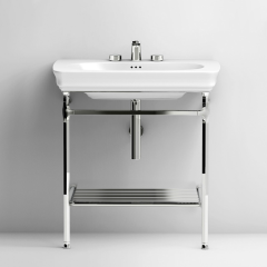 Консоль Artceram Civitas металлическая с сетчатой полкой для раковины цвет хром CIA002 71