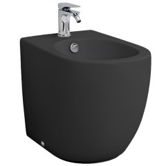 Биде Artceram File 2.0 напольное с одним отверстием цвет черный матовый FLB002 17 30