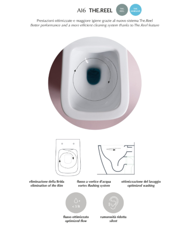 Унитаз Artceram A16 подвесной безободковый saniglaze турбо смыв the.reel цвет белый ASV006 05 00