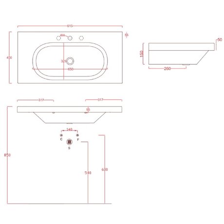 Раковина Artceram Blend подвесная с одним отверстием цвет белый/черный BLL005 01 50