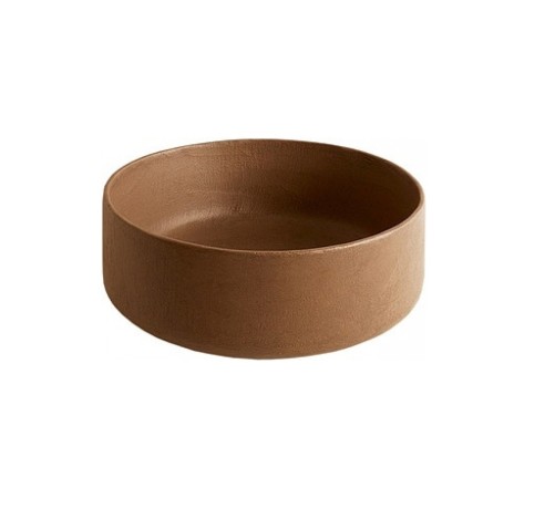 Раковина Artceram Cognac Quadro накладная без отверстий цвет Ombra bruciata COL001 19 00