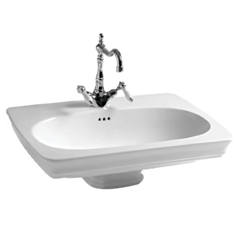 Раковина Artceram Civitas на пьедестал/консоль с одним отверстием цвет белый CIL001 01 00