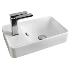 Раковина Artceram Washbasins подвесная с одним отверстием перелив белый LML003 01 00