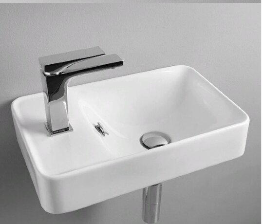 Раковина Artceram Washbasins подвесная с одним отверстием перелив белый LML003 01 00
