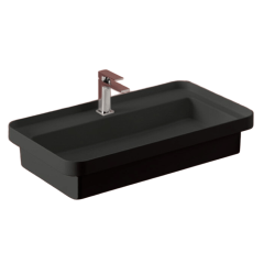 Раковина ArtCeram Fuori Scala встраиваемая с одним отверстием цвет черный матовый TFL0351700