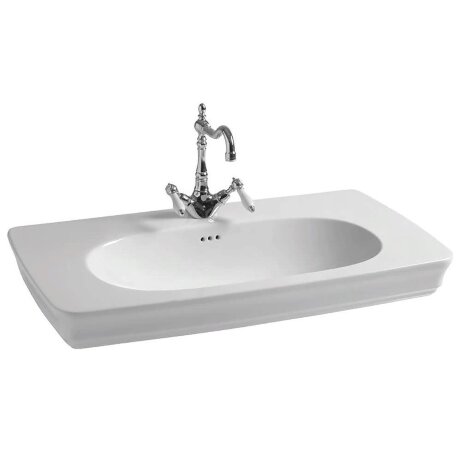 Раковина Artceram Civitas на консоль/ножки с одним отверстием цвет белый CIL002 01 00
