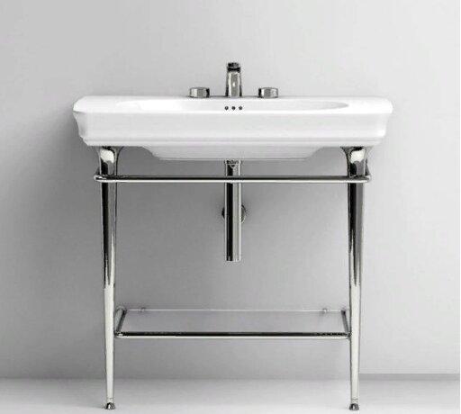 Раковина Artceram Civitas на консоль/ножки с одним отверстием цвет белый CIL002 01 00