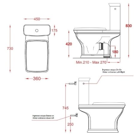 Унитаз Artceram Civitas напольный цвет белый CIV004 01 00