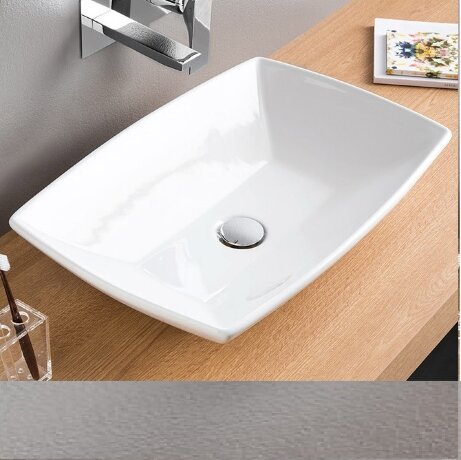 Раковина Artceram Jazz накладная без отверстий цвет белый JZL002 01 00