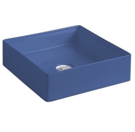 Раковина Artceram Scalino накладная без отверстий цвет Blue sapphire SCL001 16 00