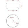 Раковина Artceram Cognac Quadro накладная без отверстий saniglaze цвет белый COL004 01 34