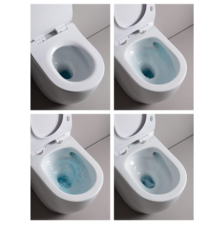 Унитаз Artceram File 2.0 напольный приставной к стене безободковый слив универсальный турбо смыв the.reel цвет белый FLV007 01 00