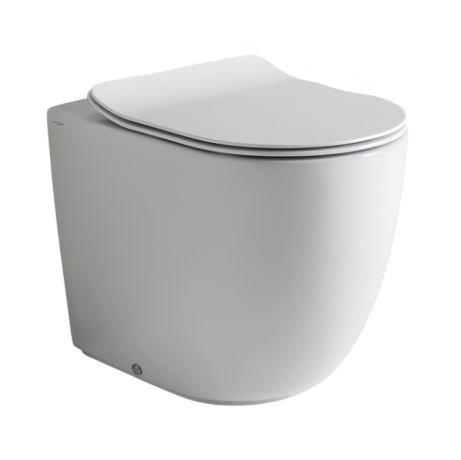 Унитаз Artceram File 2.0 напольный приставной к стене безободковый слив универсальный турбо смыв the.reel цвет белый FLV007 01 00