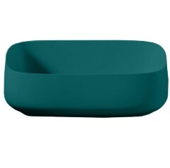 Раковина Artceram Cognac Quadro накладная без отверстий цвет green foresta COL009 43 00