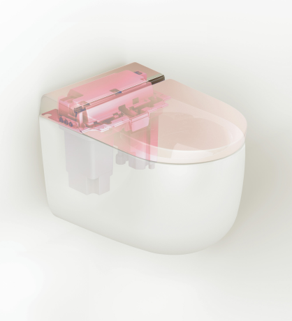 Унитаз-биде Artceram HYPE KHYV002 01 00 напольный безободковый saniglaze soft-close с пультом управления цвет белый