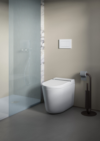 Унитаз-биде Artceram HYPE KHYV002 01 00 напольный безободковый saniglaze soft-close с пультом управления цвет белый