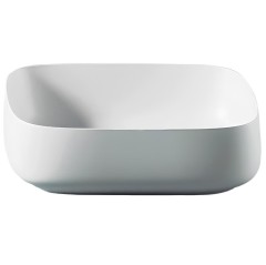 Раковина Artceram Cognac Quadro накладная без отверстий цвет белый COL008 01 00