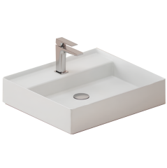 Раковина Artceram Scalino подвесная/накладная с одним отверстием цвет белый SCL007 01 00