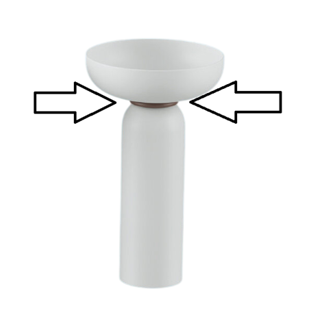 Кольцо для пьедестала Artceram Jolie цвет moka ACA073 56