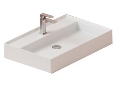 Раковина Artceram Scalino подвесная/накладная с одним отверстием цвет белый SCL008 01 00