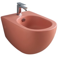 Биде Artceram File 2.0 подвесной с одним отверстием цвет Red coral FLB001 14 00