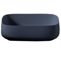 Раковина Artceram Cognac Quadro накладная без отверстий цвет Blue notte COL009 36 00