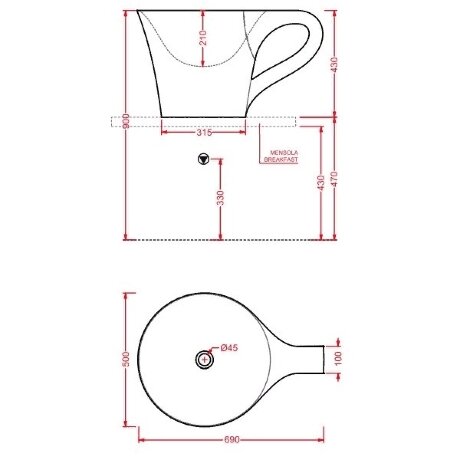 Раковина Artceram One Shot напольный без отверстий цвет белый OSL005 01 00