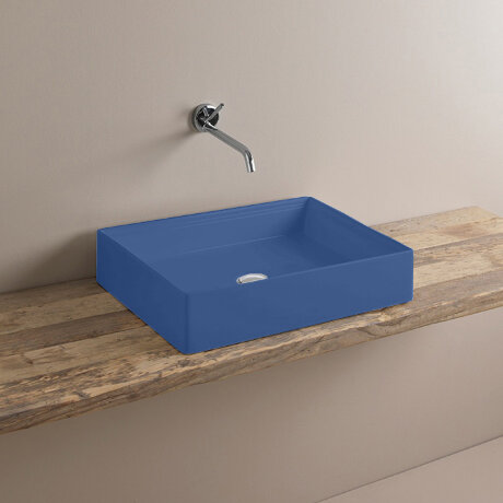 Раковина Artceram Scalino накладная без отверстий цвет Blue sapphire SCL002 16 00