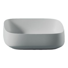 Раковина Artceram Cognac Quadro накладная без отверстий цвет белый матовый COL009 05 00