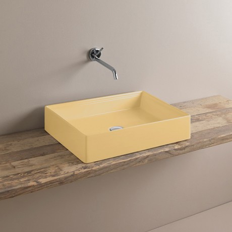 Раковина Artceram Scalino накладная без отверстий цвет giallo zinco SCL002 12 00