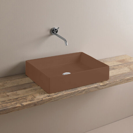 Раковина Artceram Scalino накладная без отверстий цвет Brown tortora SCL002 40 00