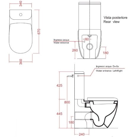 Бачок Artceram File 2.0 для моноблока цвет белый FLC001 01 00