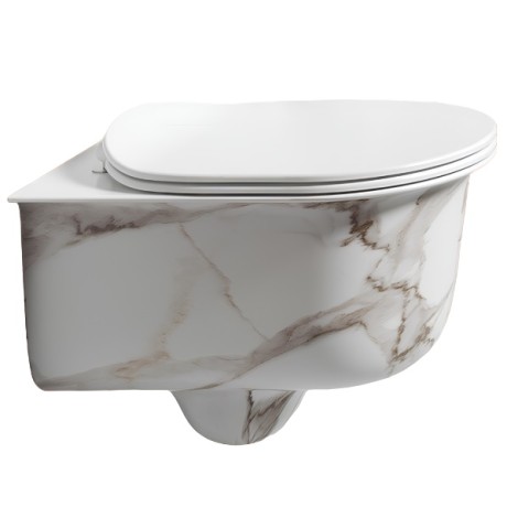 Биде Artceram CHIC подвесной с одним отверстием цвет calacatta CHB001 94 00