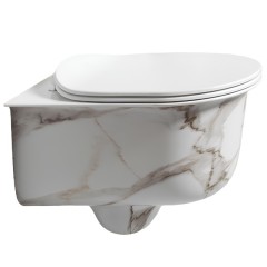 Биде Artceram CHIC подвесной с одним отверстием цвет calacatta CHB001 94 00