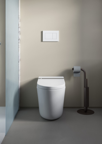 Унитаз-биде Artceram HYPE KHYV002 05 00 напольный безободковый saniglaze soft-close с пультом управления цвет белый матовый